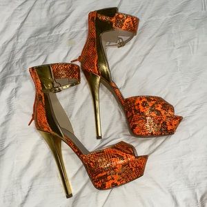 3/$25 High heel platform sandals